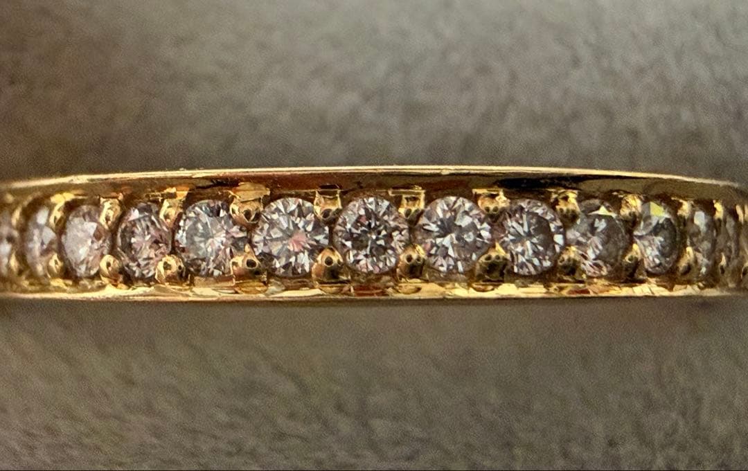 FLAGS ハーフエタニティリング K18 0.2ct 9号