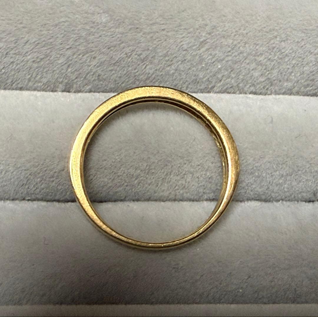 FLAGS ハーフエタニティリング K18 0.2ct 9号