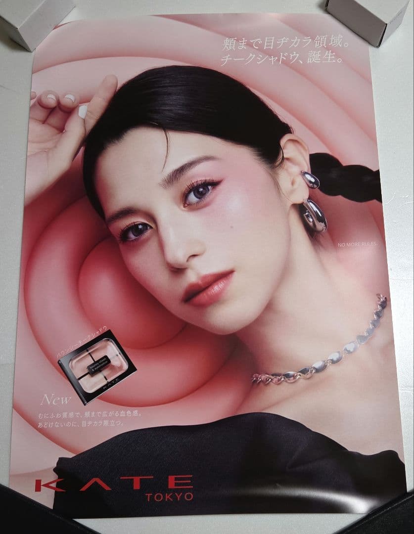 中条あやみさんケイトポスター 新品。未使用 予約限定】ケイト 中条あやみさんポスタービジュアル使用下地等 夏の新