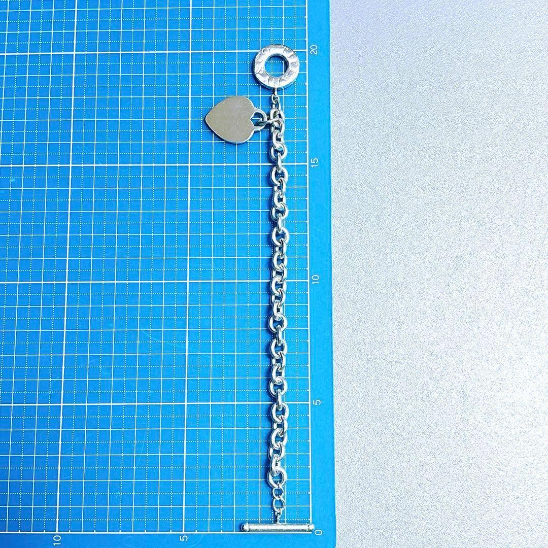 【美品】20.1cm ティファニー トグル ハートタグ ブレスレット SV925