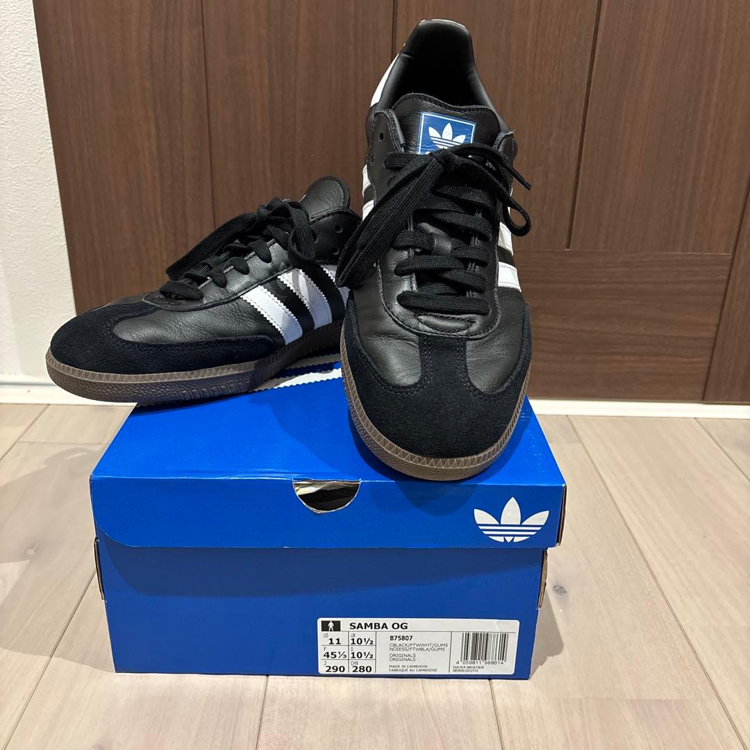 【美品】アディダス サンバ adidas SAMBA OG 黒 adidas（アディダス） スニーカー SAMBA OG サンバ OG BLK/WHT/GUM