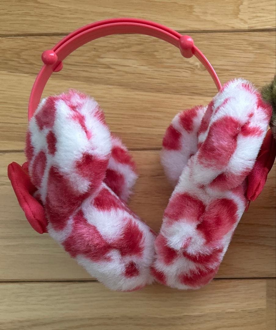 ディズニー 耳当て ヒョウ柄 ピンク イヤーマフの通販はau PAY