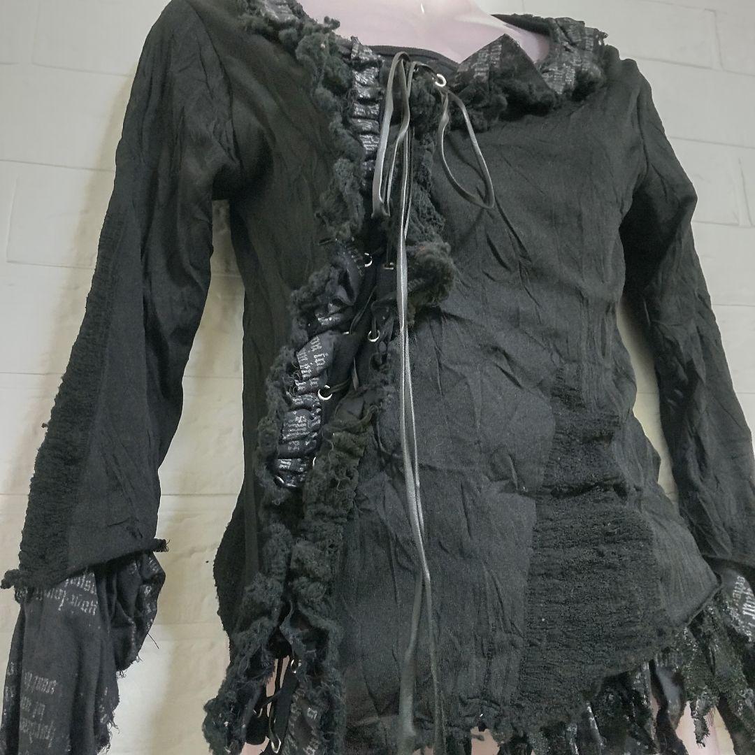 h.naoto Blood☆ゴシックトップス☆中古品 黒 BLACK ゴスロリ - メルカリ