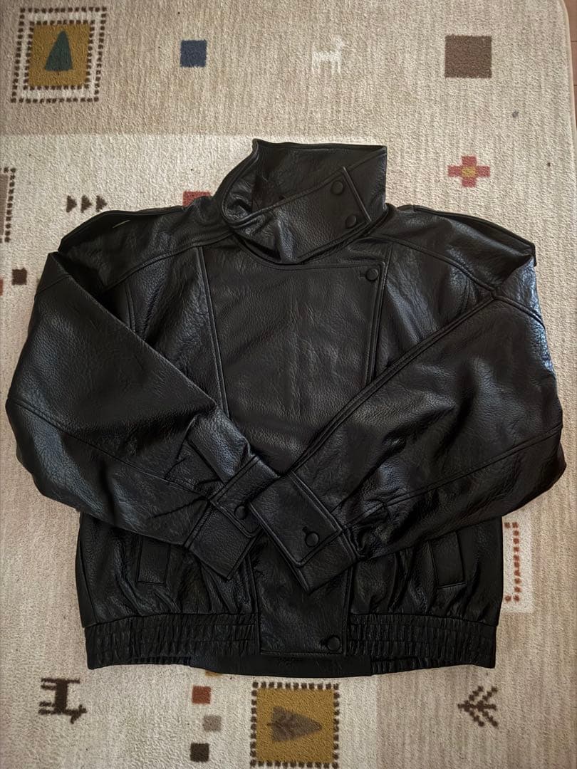 ZARAフェイクレザージャケット XL YSL - メルカリ