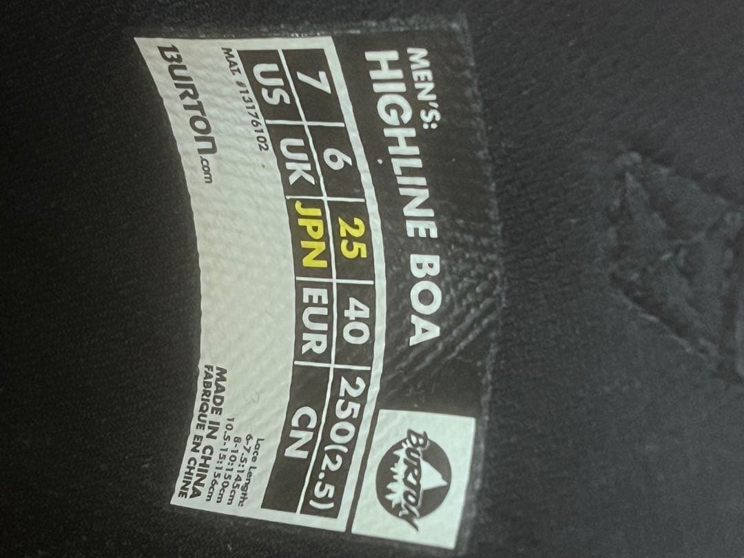 バートン Burton Highline Boa ブーツ 25.0cm