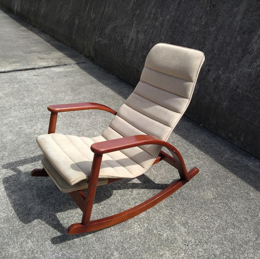 マツダ ロッキングチェア アームチェア フットレスト付 - メルカリ