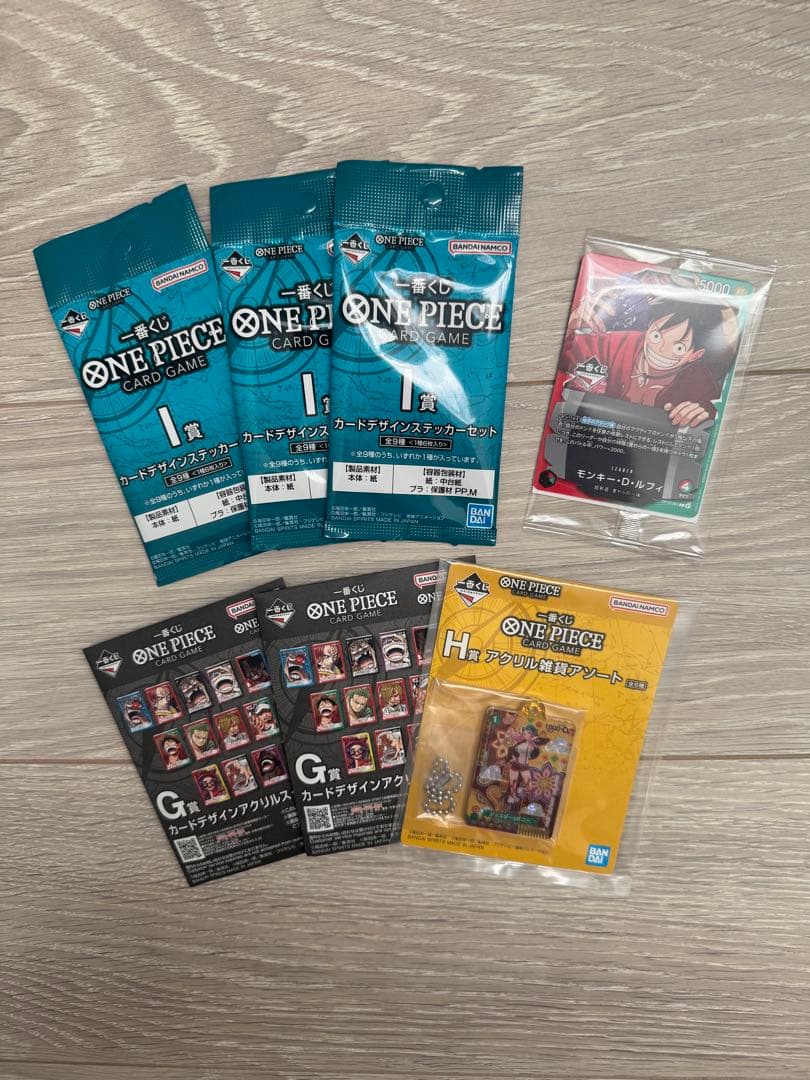 ONE PIECE モンキー・D・ルフィ A賞 フィギュア、プロモカード