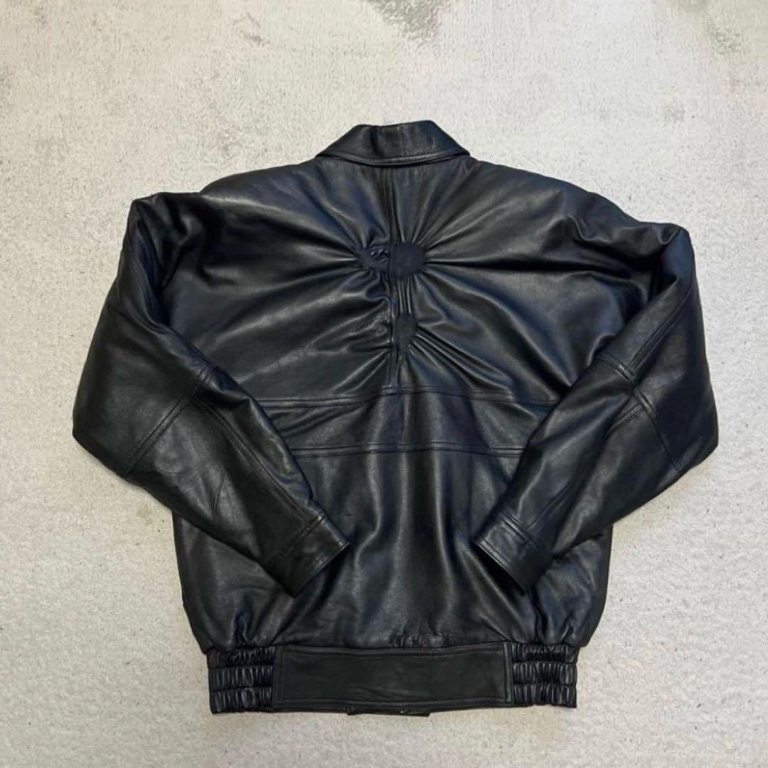 極美品！】短丈90s vintage レザージャケット 牛革 L 深水光太 - メルカリ