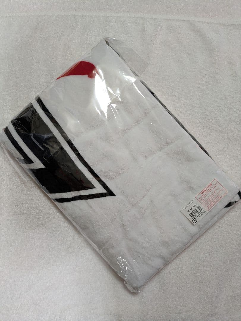 矢沢永吉　スペシャルビーチタオル　SBT　(ロゴフデ)ホワイト/ブラック•レッド