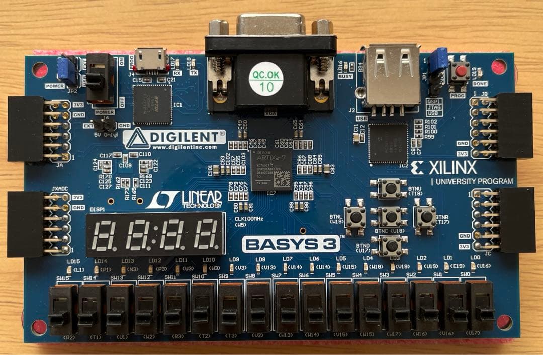 未使用】Digilent Basys 3 Artix-7 FPGA ボード - メルカリ