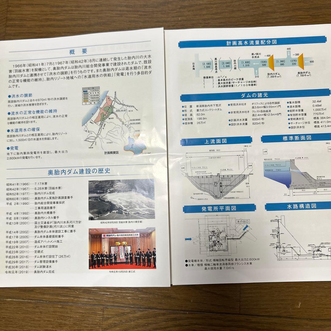 奥胎内ダムカード&パンフレット - メルカリ