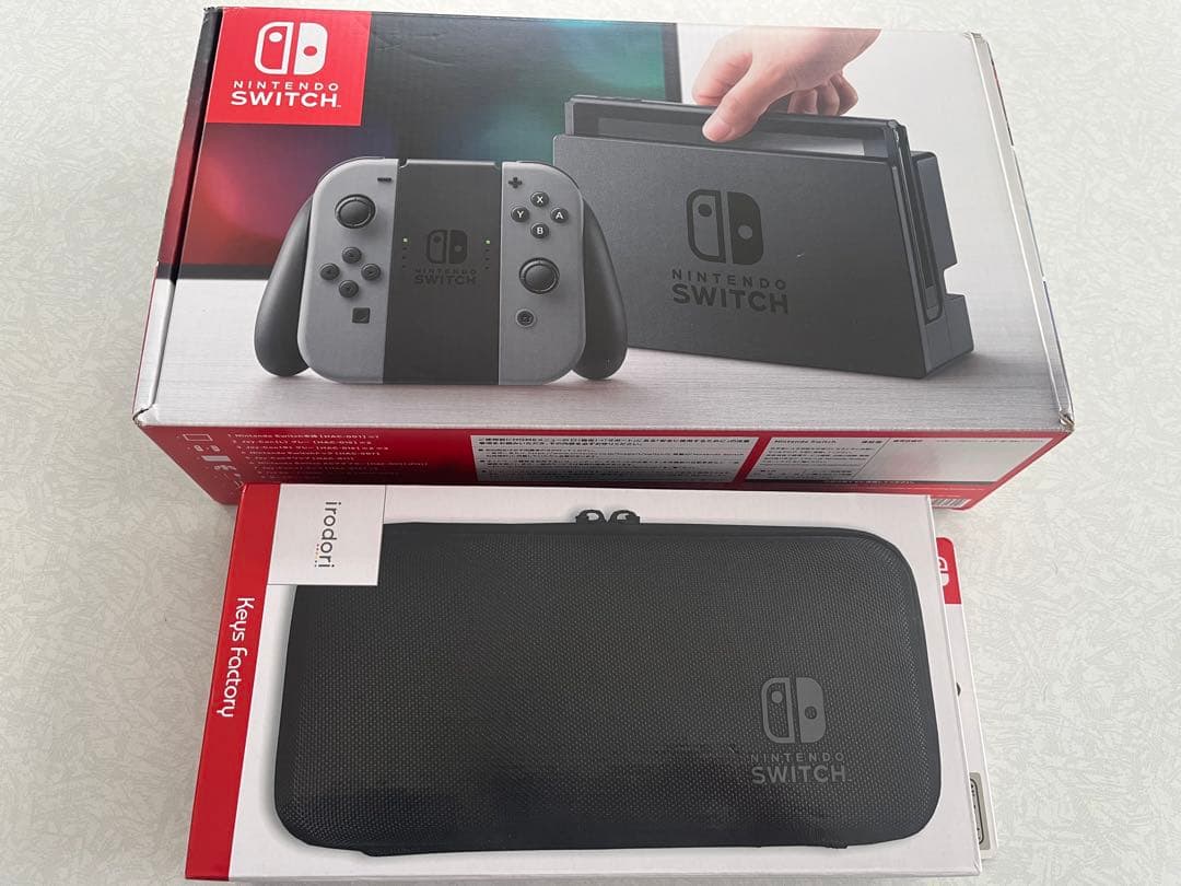 Switch Nintendo Switch 本体、ケース付き Nintendo Switch 本体ケース3点セット 本体ハードカバー キャリング