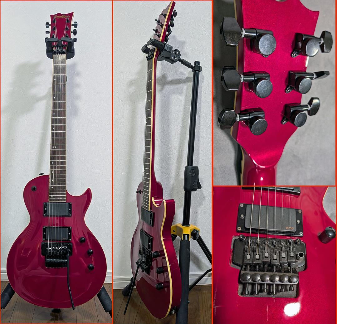 ESP GrassRoots 赤 レスポール 24F EMG89/81 フロイド Grass Roots