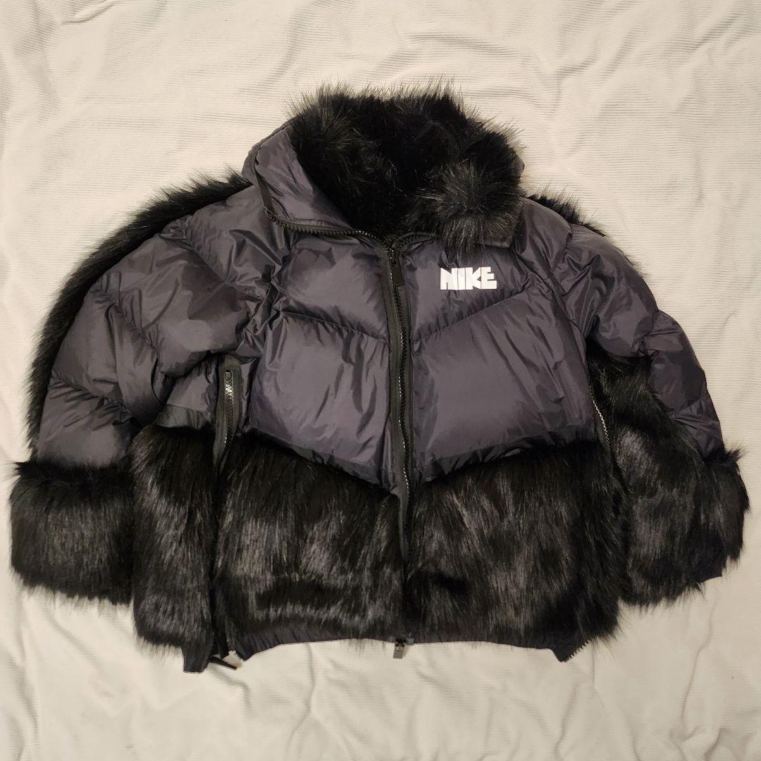 【完売商品⭐︎希少ブラックS】sacai × NIKE ダウンジャケット NIKE × sacai ダウンジャケット ブラック xs - メルカリ