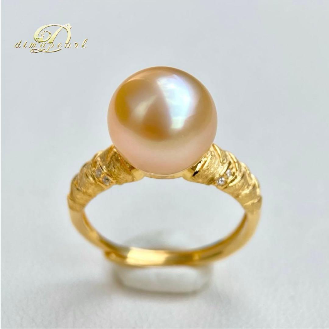 本真珠南洋白蝶真珠 ゴールド10.36㍉s925リングY1076 - メルカリ