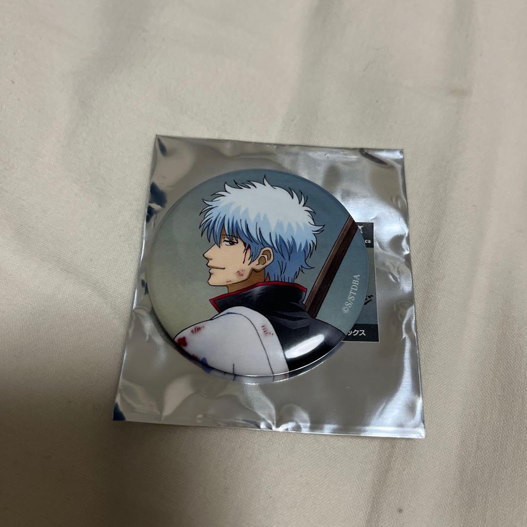 銀魂 坂田銀時 書き下ろしイラスト 戦う背中 缶バッジ - メルカリ