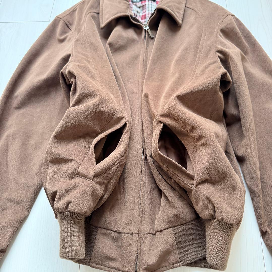 希少✨ ジャンニバレンチノ スエード調 スイングトップ ブルゾン 裏地