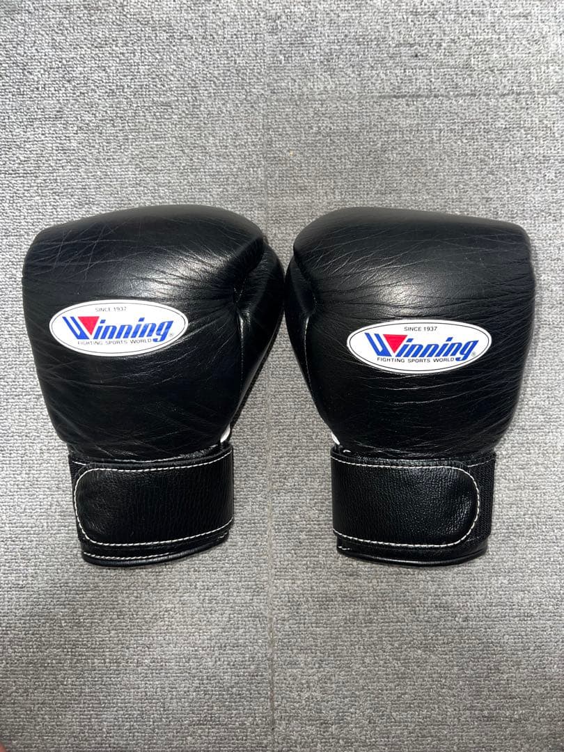 Winning ボクシンググローブ 8oz 黒 ブラック Winning 黒 8oz ボクシンググローブ - メルカリ