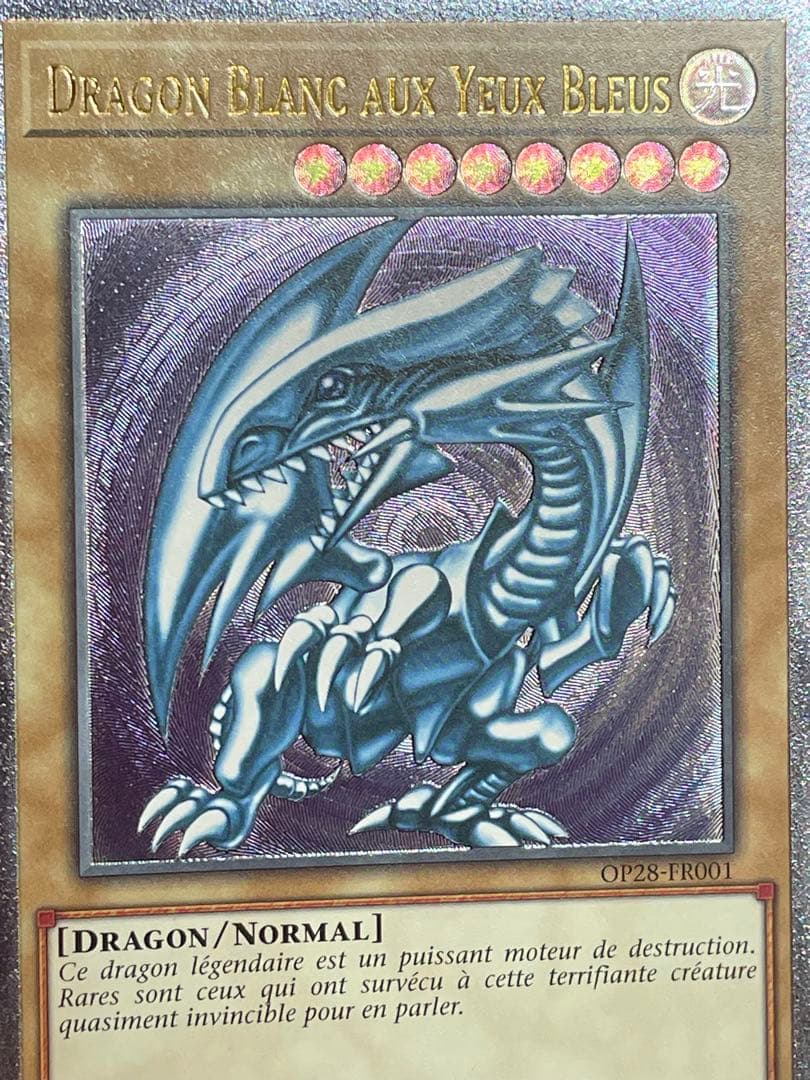 ゆ*に様 【フランス語EU版】青眼の白龍 レリーフ OTS28 OP28 最安値