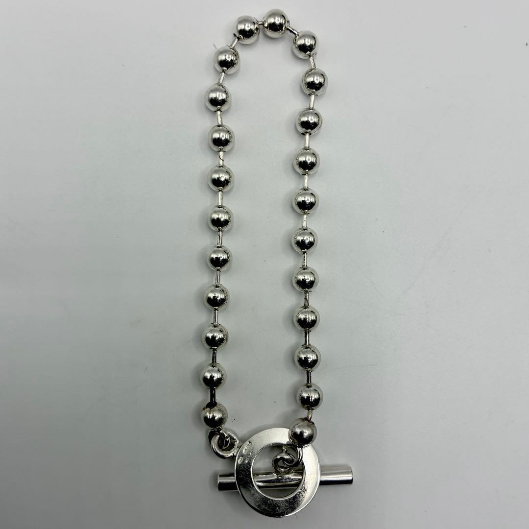 GUCCI グッチ ボールチェーン ブレスレット 18.5cm シルバー