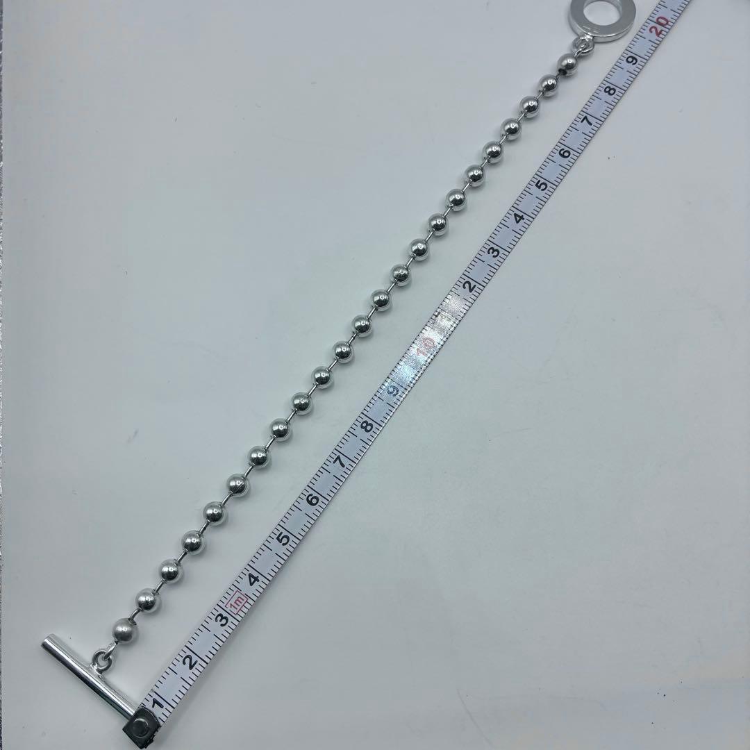 GUCCI グッチ ボールチェーン ブレスレット 18.5cm シルバー