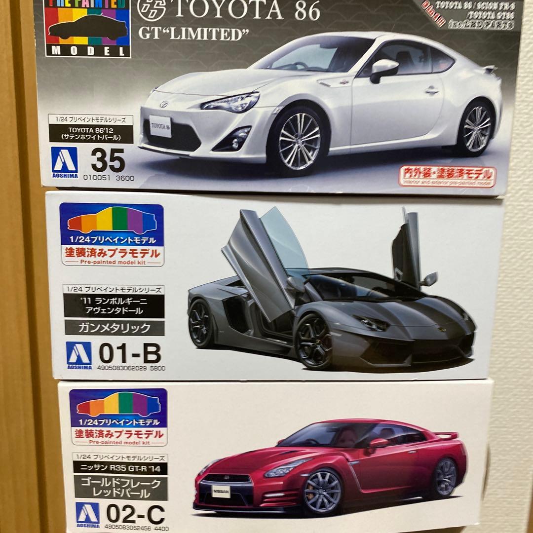 プリペイントモデル5台セット　カーボンデカール