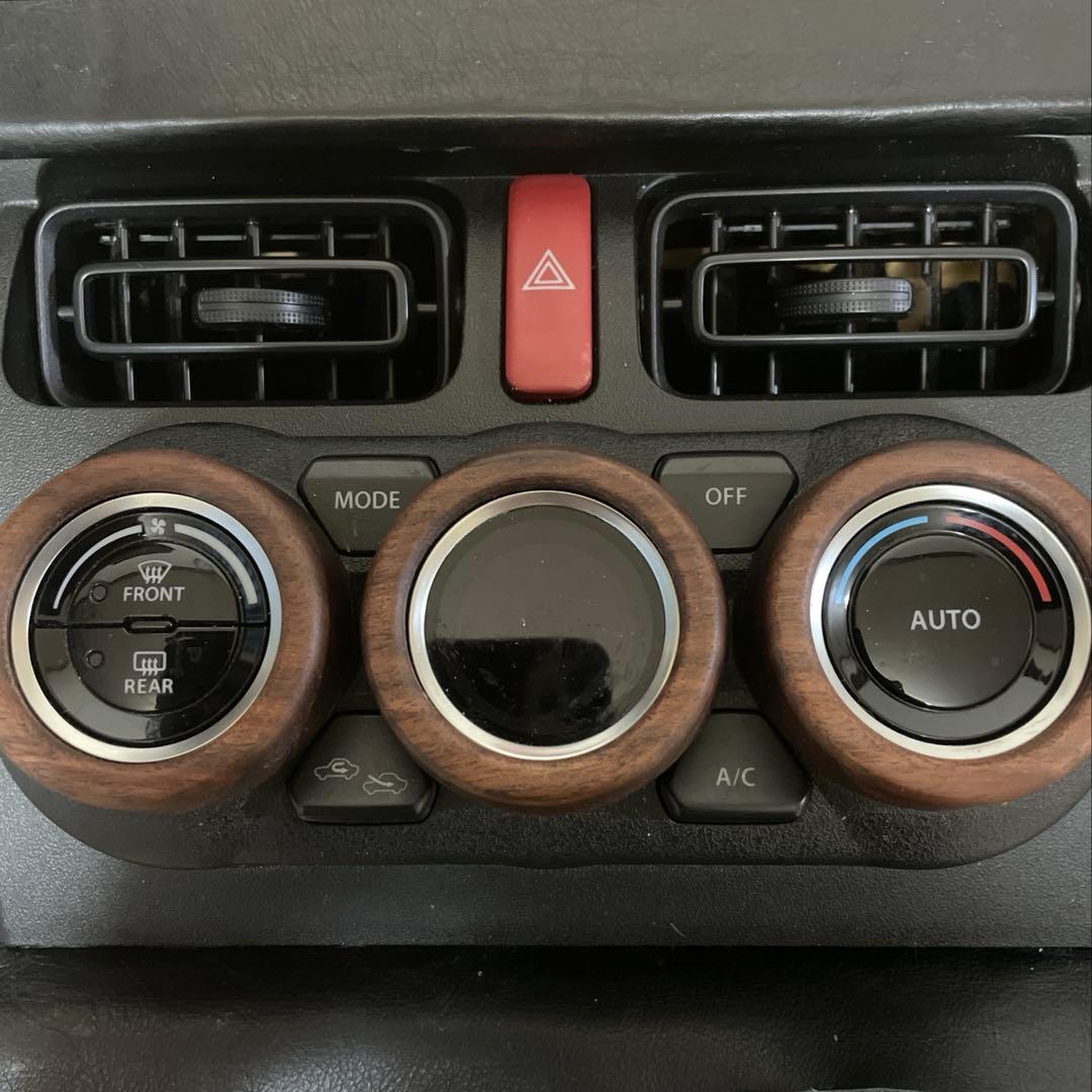 メタルスライム様用 ジムニーJB64《ウォルナット製》エアコンダイヤルリング