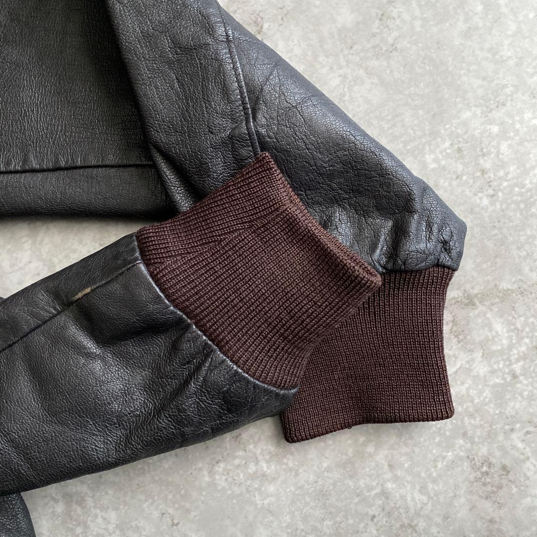 80s 90s L.L.Bean A-2 レザー ジャケット USA製 40