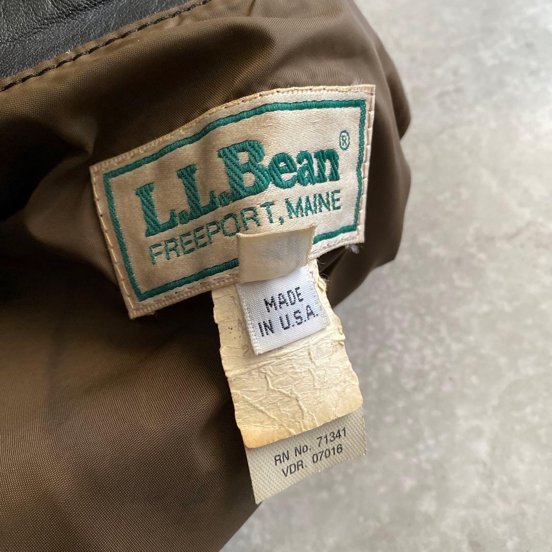 80s 90s L.L.Bean A-2 レザー ジャケット USA製 40