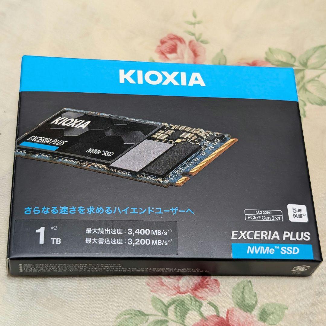 内蔵型SSD KIOKIA M.2 NVMe SSD 1TB EXCERIA PLUS 内蔵SSD KIOXIA EXCERIA PLUS G4 NVMe Gen5x4 1TB | KIOXIA