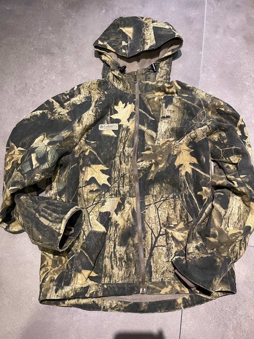 名作】Columbia ハンティングジャケット ダック地 裏起毛 リアルツリー