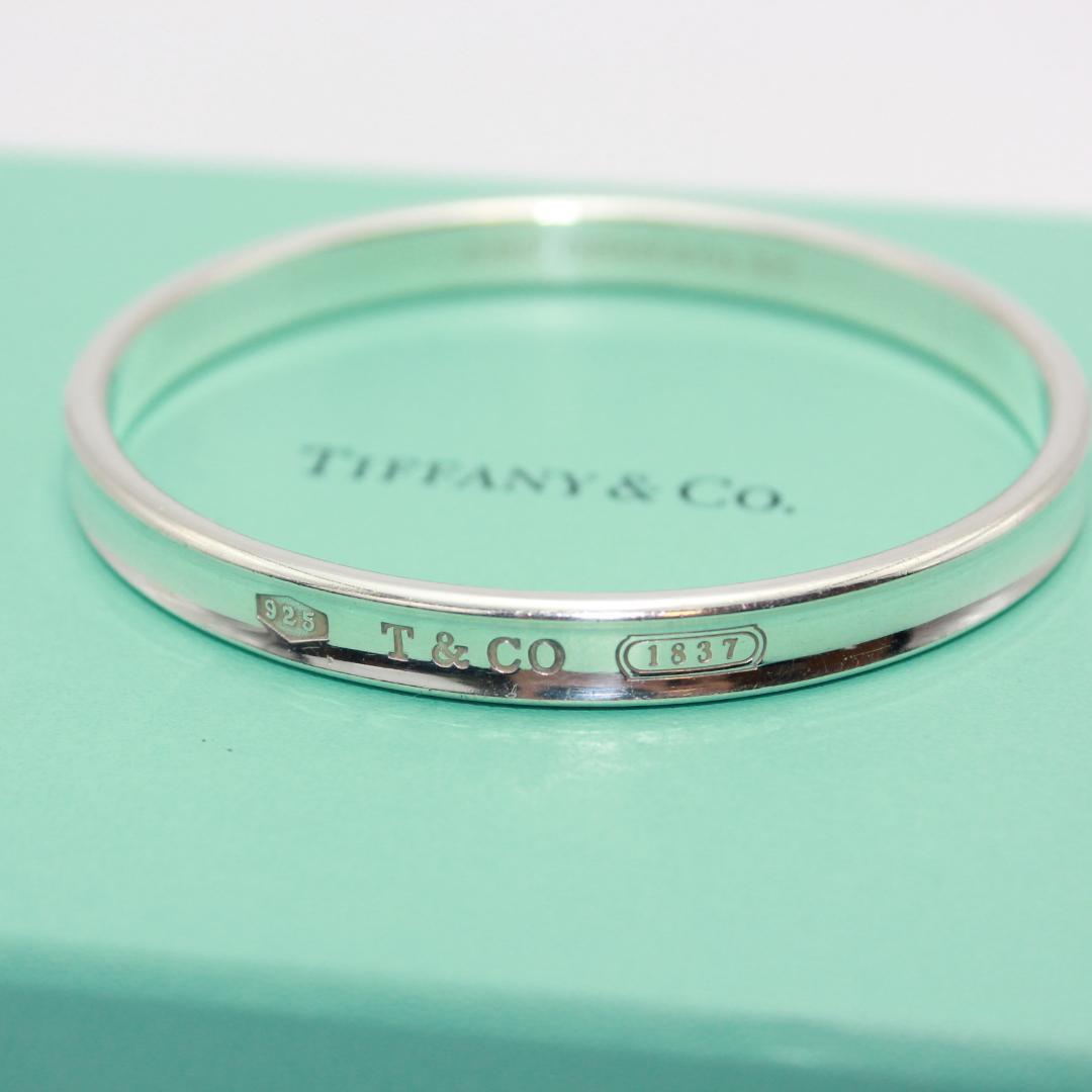 美品 Tiffany&Co. ティファニー 1837 ナロー カフ バングル - メルカリ