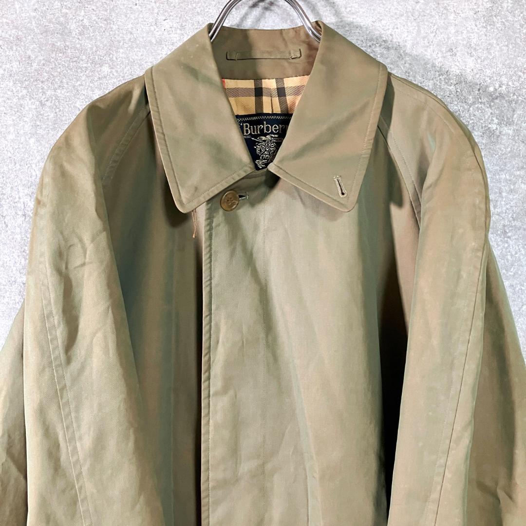 Burberrys' バーバリー ステンカラーコート カーキ 玉虫色 ロング丈