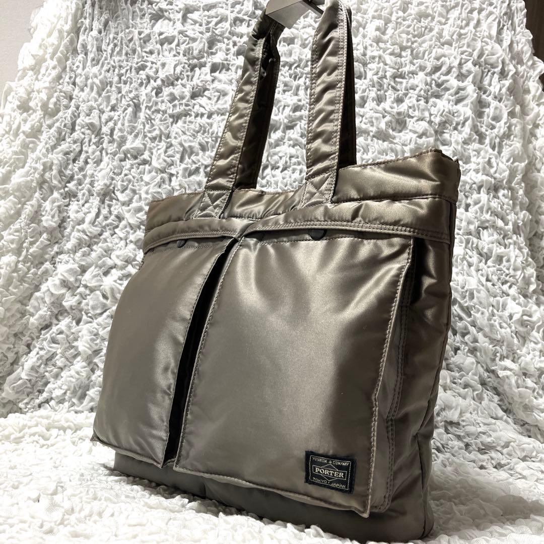 ✨希少✨ポーター　タンカー　トートバッグ　シルバーグレー　A4可 楽天市場】PORTER ポーター タンカー トートバッグ TANKER TOTE
