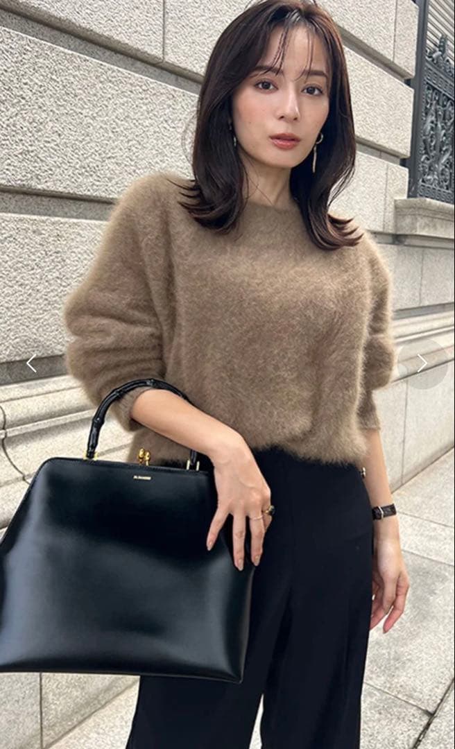 anuans ラクーンボートネックニットプルオーバー （BROWN） アニュアンス anuans ラクーンボートネックニットプルオーバー （BROWN