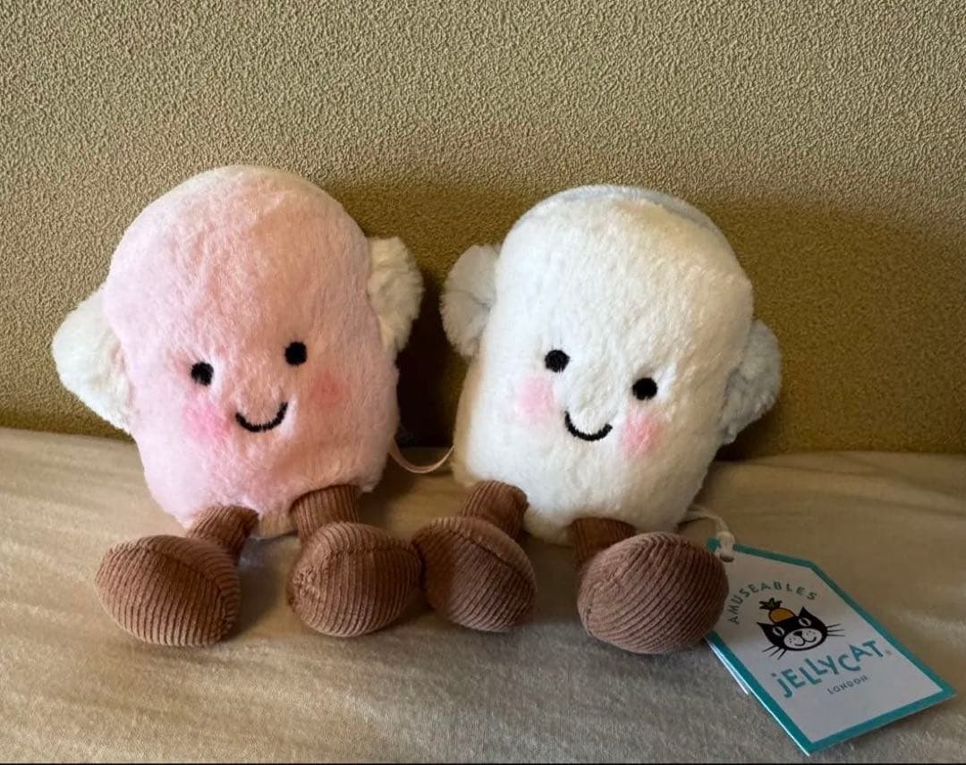 《新商品》冬季限定 ジェリーキャット 耳あて マシュマロ ぬいぐるみ 保存袋付き