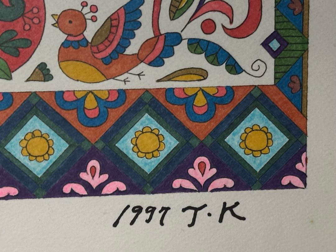さくらももこ 肉筆 ペン画 アート 1997 額装　ちびまるこちゃん コジコジ
