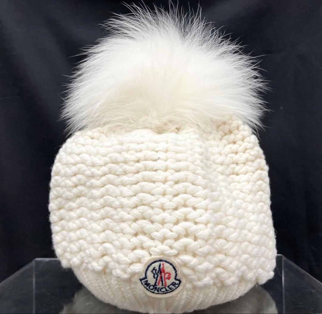 MONCLER モンクレール KIDS フォックスファー ニットキャップ - メルカリ