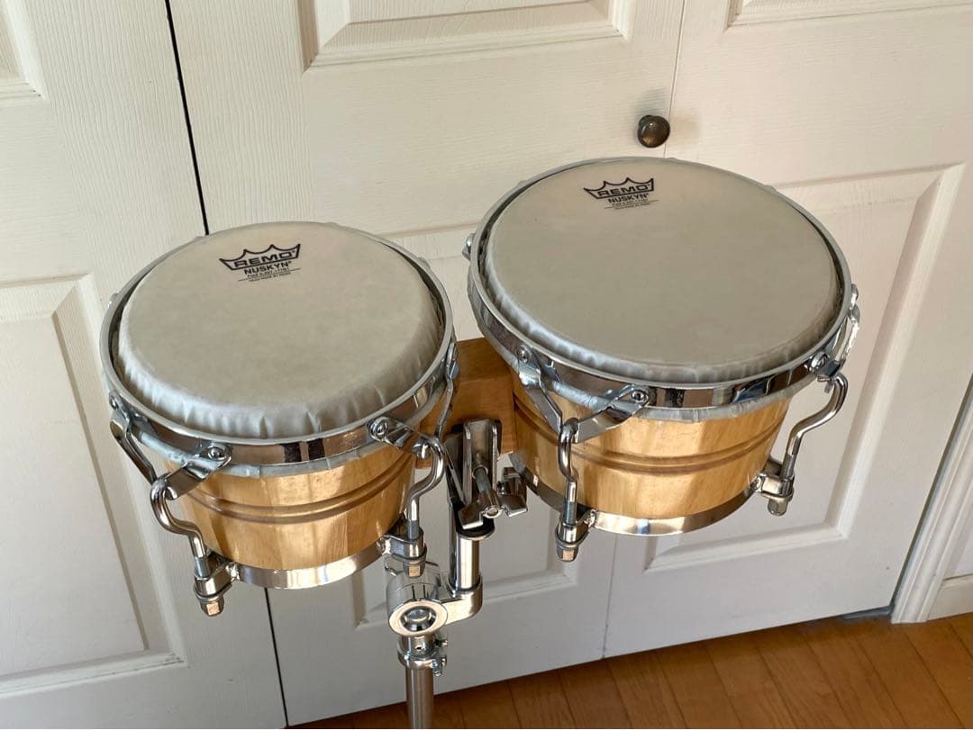 Pearl パール ホワイトウッドボンゴ & ボンゴ スタンド セット - メルカリ