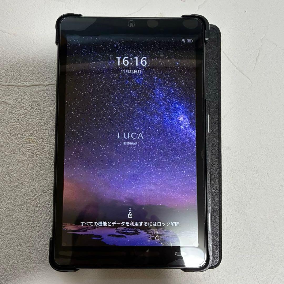 アイリスオーヤマ　Androidタブレット 本体+ケース+ガラスフィルム Amazon | 3枚 VacFun フィルム ， アイリスオーヤマ IRIS OHYAMA LUCA