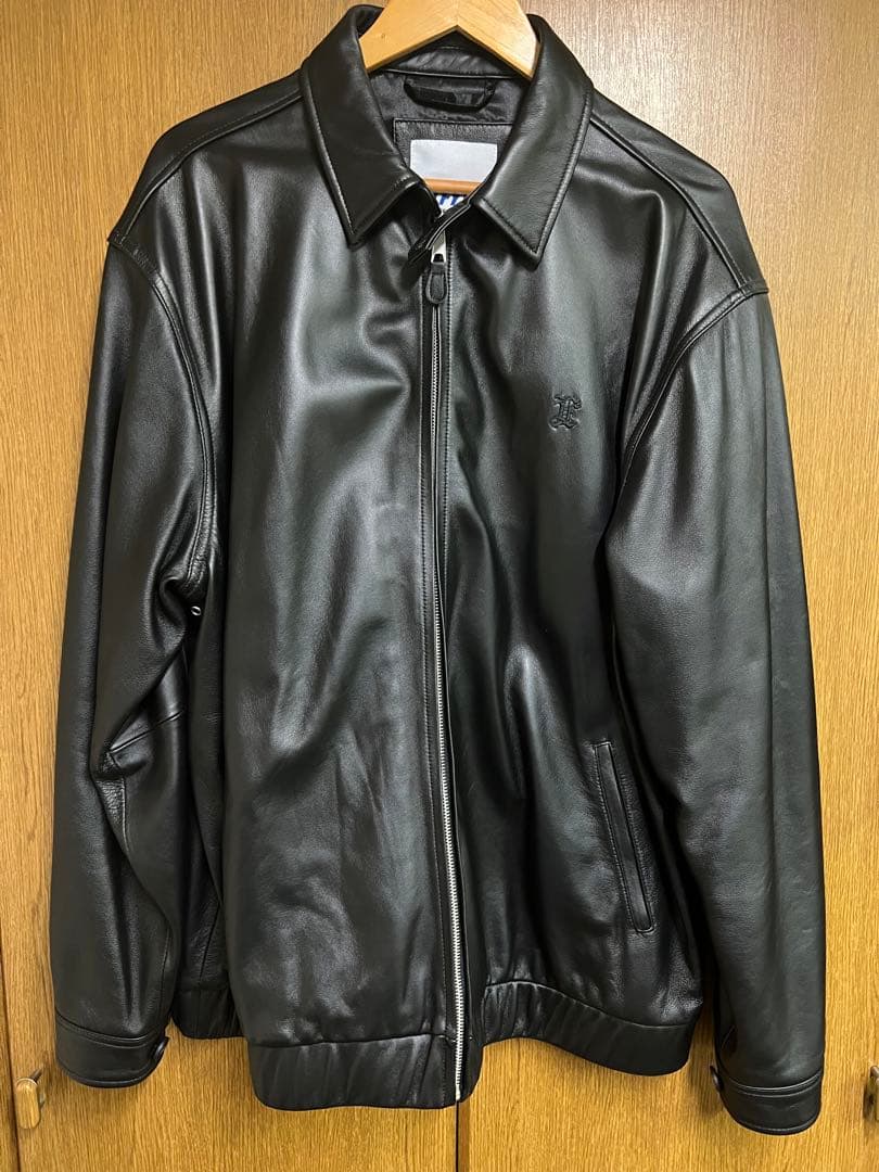 LFYT MONOGRAM LF LOGO LAMB LEATHERJACKET