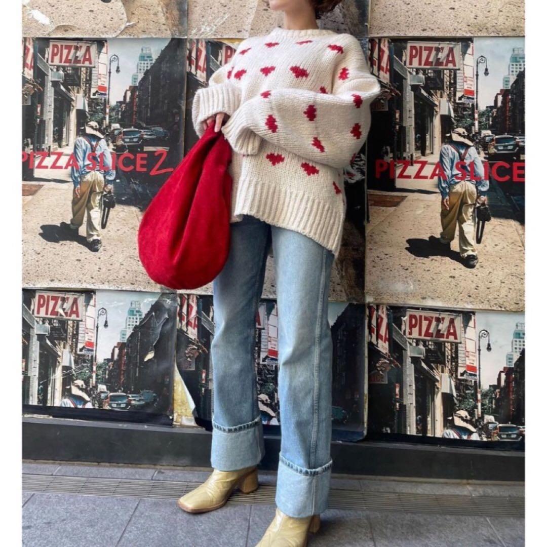 nknit ♡ knit ライン ハート ニット ハート柄 - メルカリ