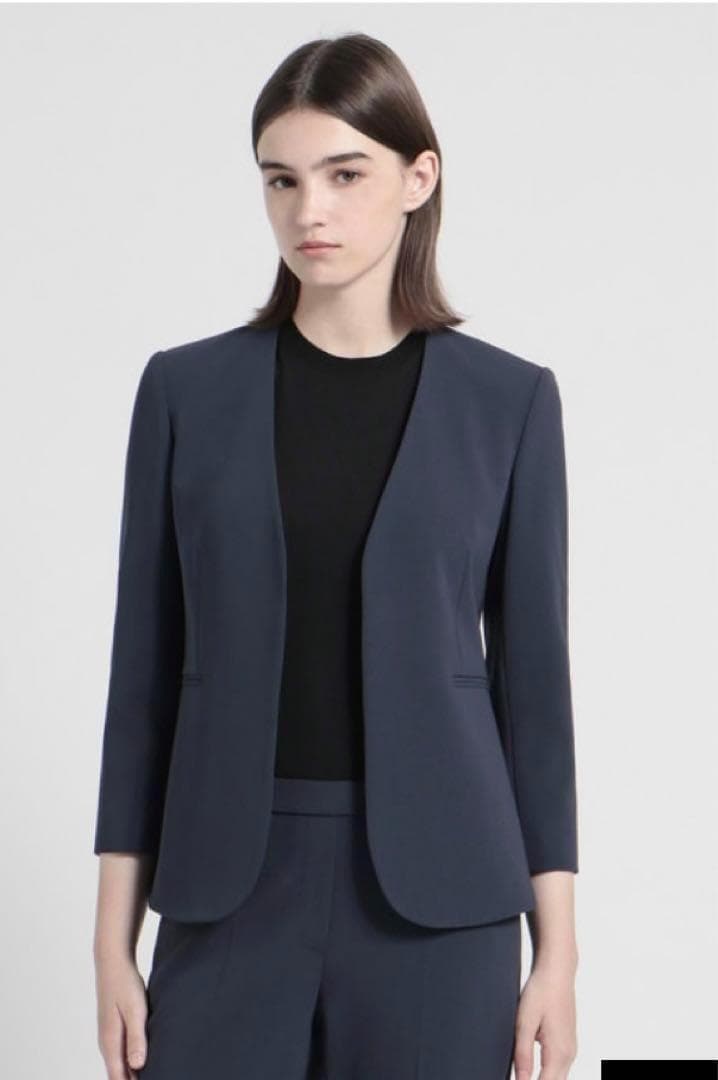 【美品】大きいサイズ　Theory　Admiral Crepe　芸能人着用 Theory(セオリー) ADMIRAL CREPE WIDE PULL ON L - YAMAROKU（ヤマロク