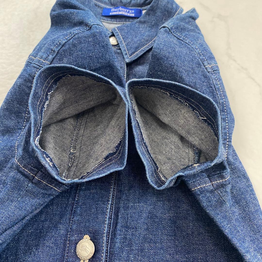 希少☆バーバリーブルーレーベル デニムワンピース 刻印ボタン 38