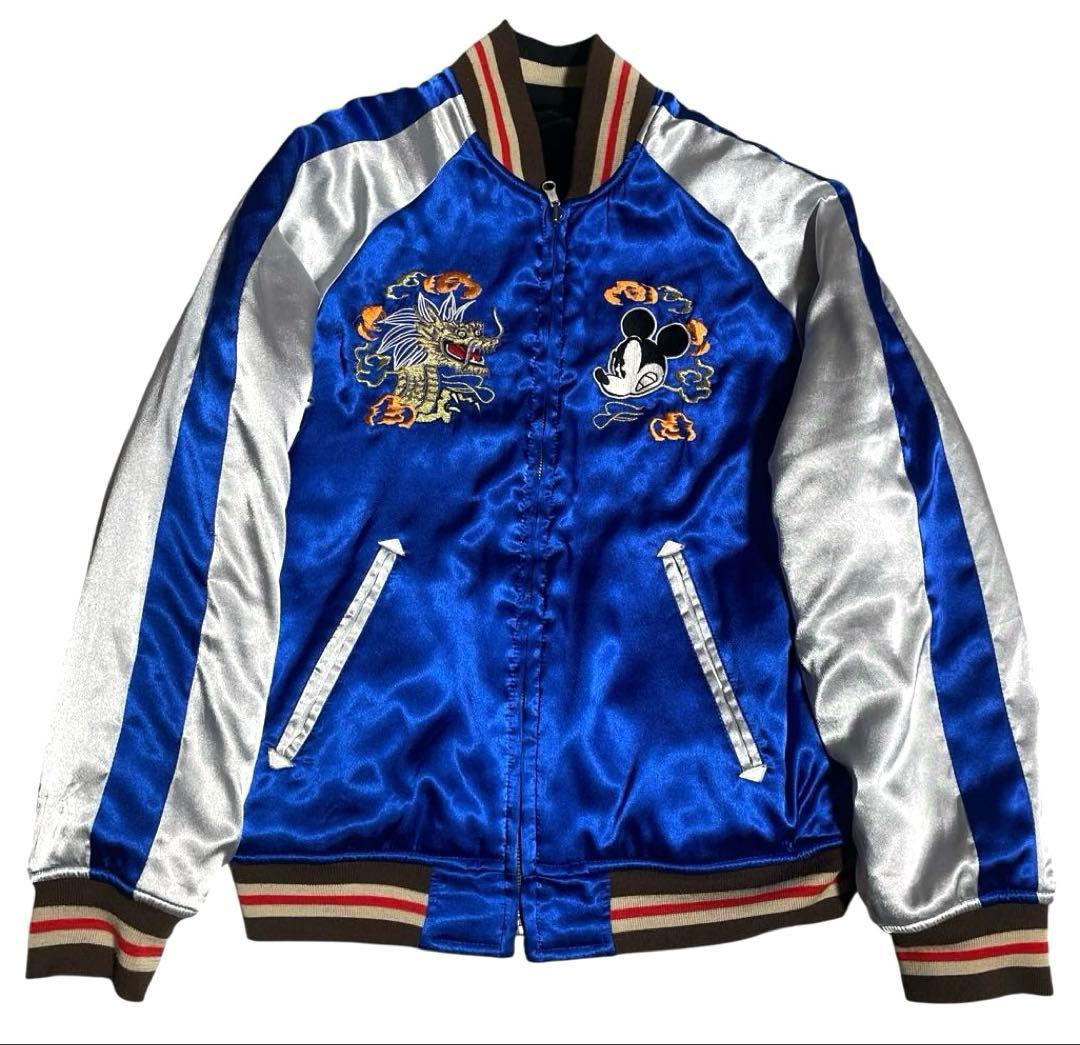 廃盤品レア☆ミッキー刺繍 デスバレー×Disney スカジャン リバーシブル