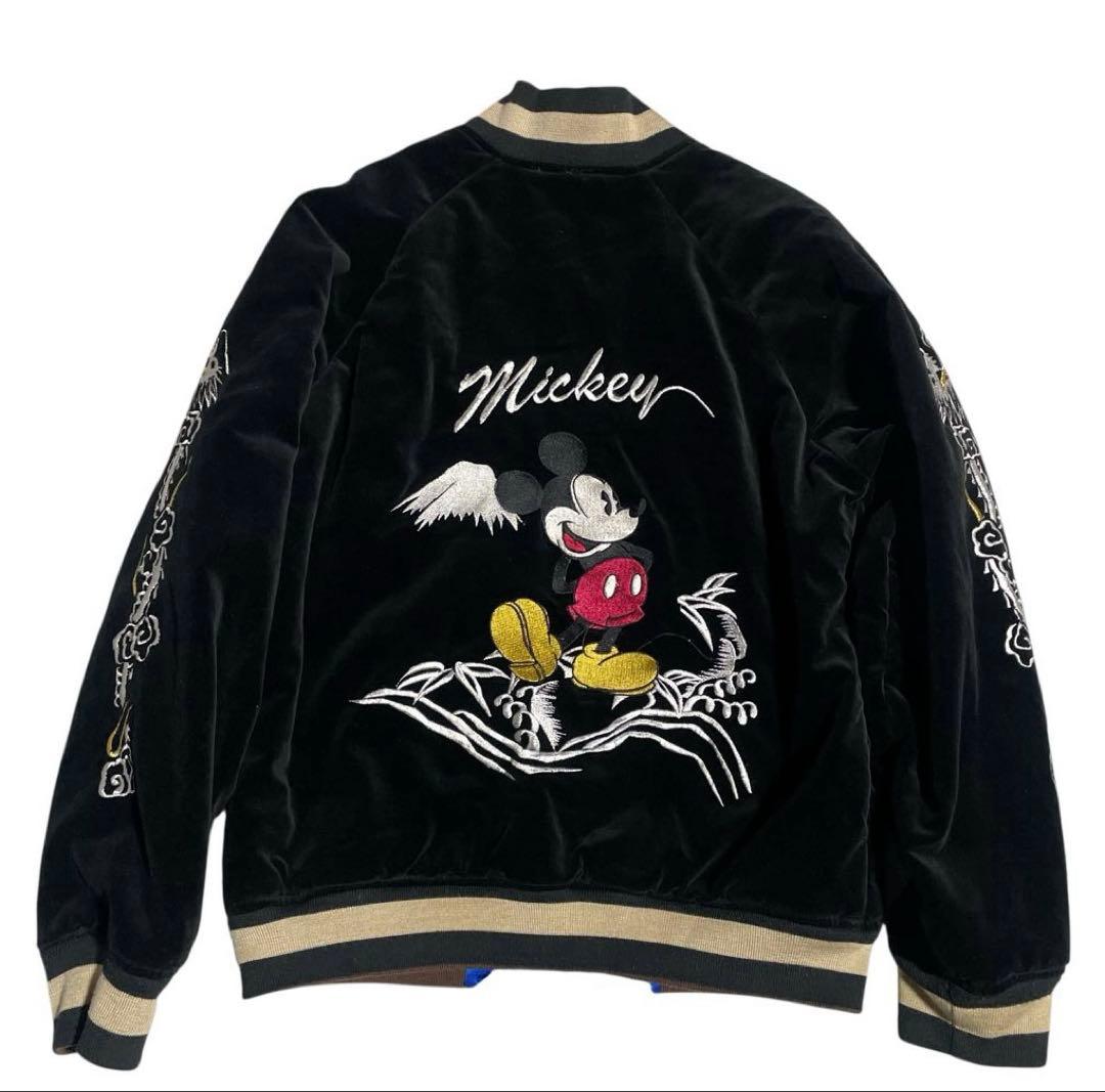 廃盤品レア☆ミッキー刺繍 デスバレー×Disney スカジャン リバーシブル