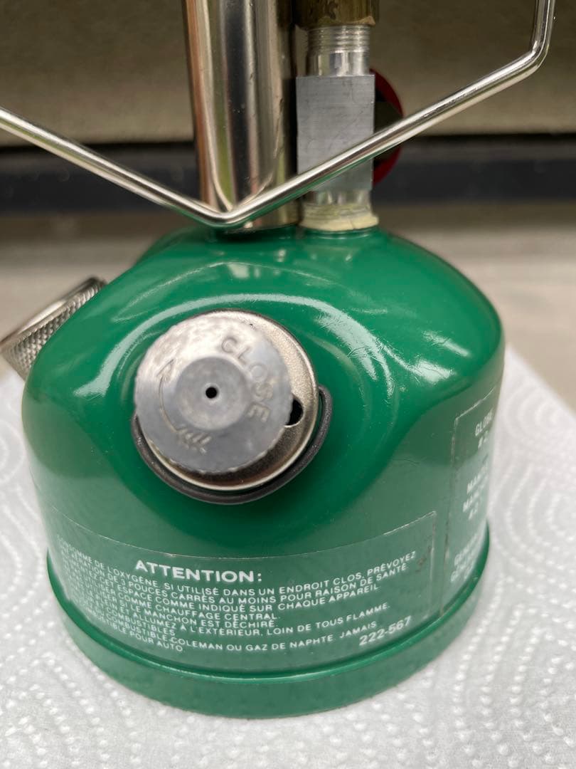 コールマン222A EASI-LITEランタン 1980年2月製造人気のカエル色