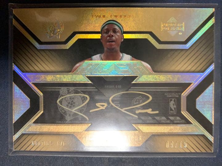 NBA UD BLACK 9/15 Paul Pierce 直筆サインカード NBA UD BLACK 9/15 Paul Pierce 直筆サインカード NBA UD BLACK 9/15