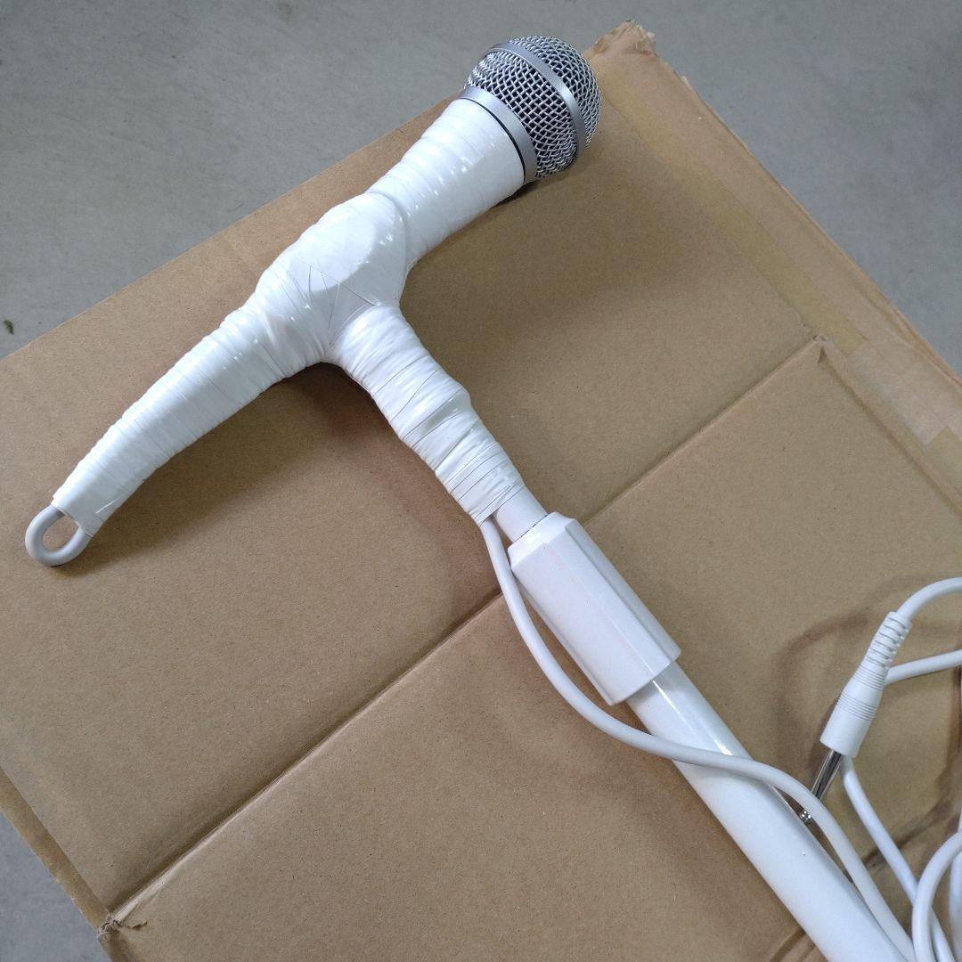 白マイクスタンド 自作品 中古 矢沢永吉カラオケ - メルカリ