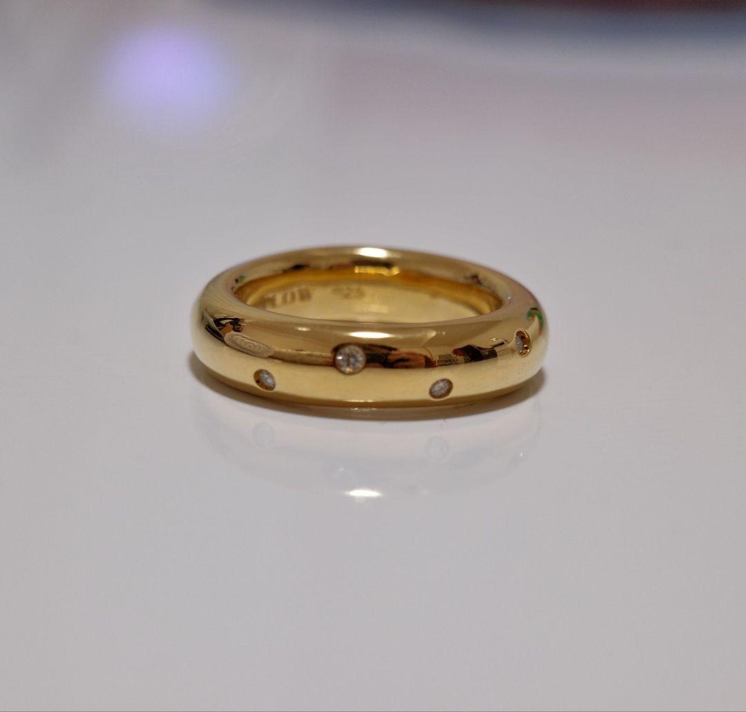 アクセサリー PLOW Drop Ring Diamond -Gold-